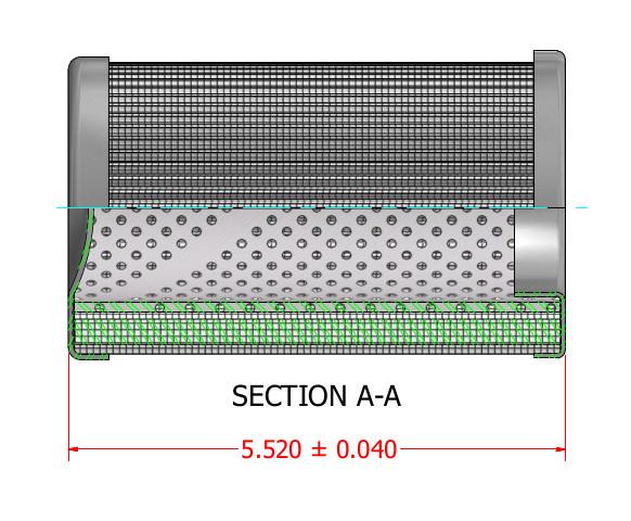 Hydrafil Replacement Filter Element for Pall HC2236FCP6